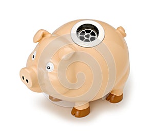 Piggy Bank Business Drain photo