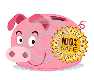 Piggy bank get branded with guarantee stamp