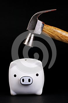Piggy Bank With Hammer