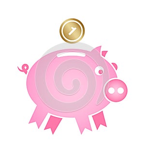 Piggy bank icon