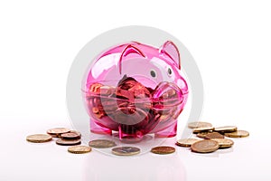 Piggy bank isolated on white background