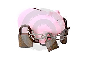 Piggy bank with locks