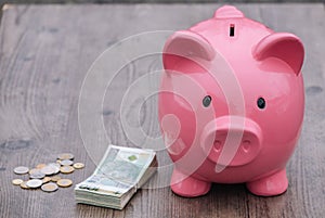 Piggy-bank /money savings / concept of growth