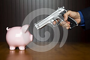 Piggy bank robbery