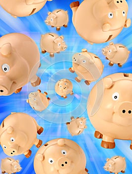Piggy Bank Savings Background photo