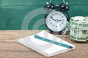 Piggy bank on a stack of book concept of education