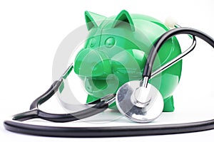 Piggy Bank With Stethoscope