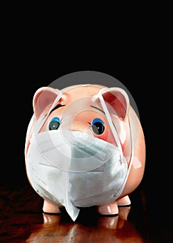 Piggy Bank suffering from COVID-19