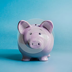 Piggy bank on travel, saving for future tourist adventures