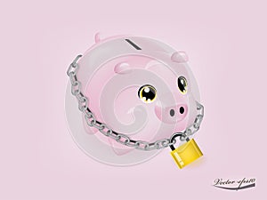 Piggy bank that was locked