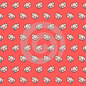 Piggy - emoji pattern 54