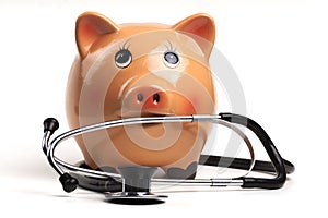 Piggy and Stethoscope