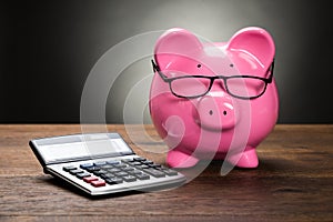 Piggybank With Calculator