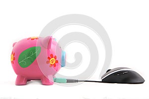 Piggybank and Mouse