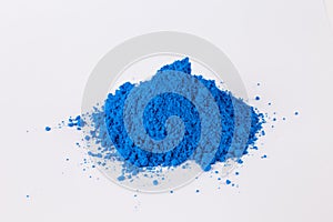 Pigment on a white background