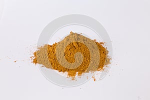 Pigment on a white background