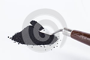 Pigment on a white background