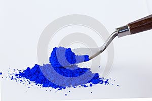 Pigment on a white background