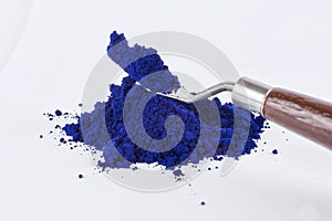 Pigment on a white background