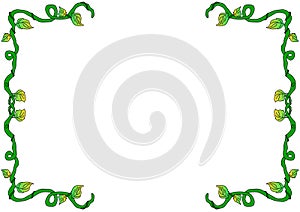 Plant Vine Border Cartoon Special Vector