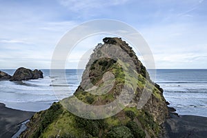 Piha Beach Overview, NZ