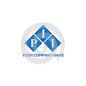 PII letter logo design on WHITE background. PII creative initials letter logo concept. PII letter design