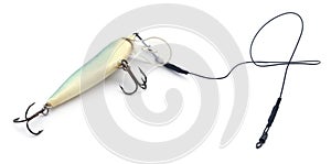 Pike fishing fishing lure with metal wire