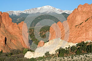 Pikes Peak from the Garden of the Gods