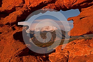 Pikes Peak from Garden of the Gods