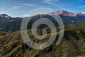 Pikes Peak Mountain Landscape Colorado Springs