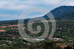 Pikes peak mountain range colorado springs