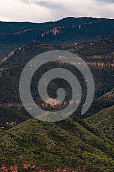 Pikes peak mountain range colorado springs