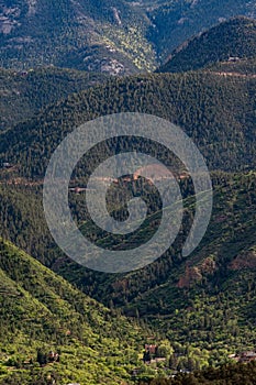 Pikes peak mountain range colorado springs