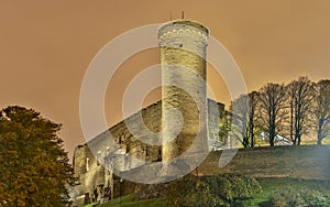 Pikk Hermann or Tall Hermann, tower of the Toompea Castle, on Toompea hill in Tallinn, the capital of Estonia