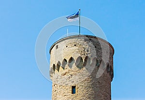 Pikk Hermann Tower, part of Toompea Castle, Old Town, Tallinn, Estonia