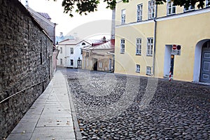 Pikk street is streets of Old Tallinn (Estonia)