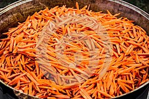 Pilaff - carrots over mutton photo