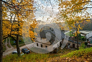 Pilaite, Vilnius, old houses in fall