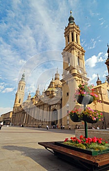 The Pilar Cathedral in Zaragoza