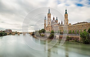 Pilar Cathedral in Zaragoza city Spain