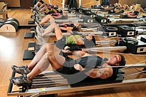 Pilates Class in a Gym