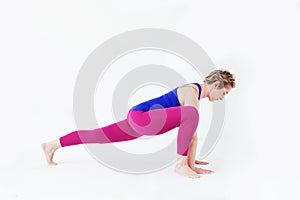 Pilates plank bent leg