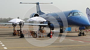 Pilatus PC-24 jet was displayed at Event.