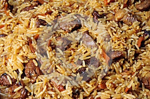 Pilau, pilaw, plov - a rice and meat meal macro