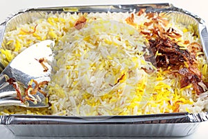 Pilau rice takeaway