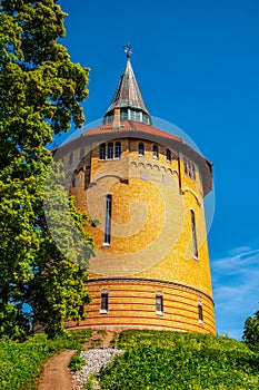 Pildammstornet tower on the water in the city of Malmo