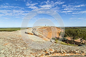 Pildappa Rock is a unique pink inselberg photo