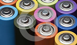 Pile of AA size batteries