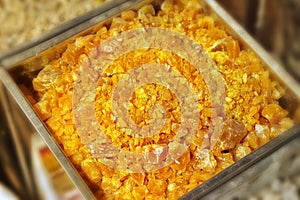 Pile of amber beads