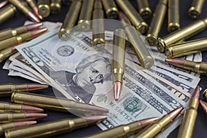 Pile of ammo on American Money